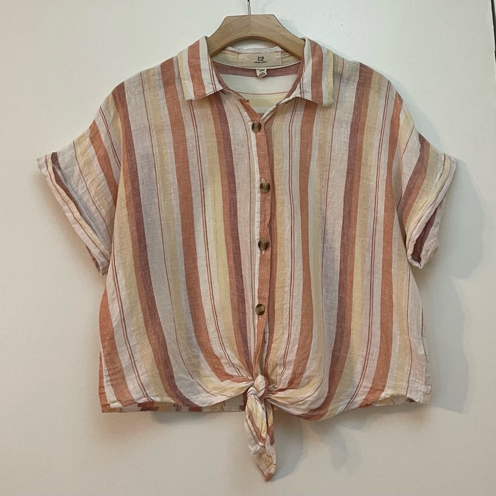 Thread & Supply Multicolor Striped Button-Down Shirt